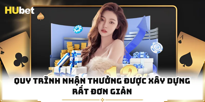 Quy trình nhận thưởng được xây dựng rất đơn giản